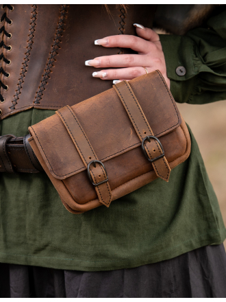 Mittelalterliche Gürteltasche "Ben" aus Leder